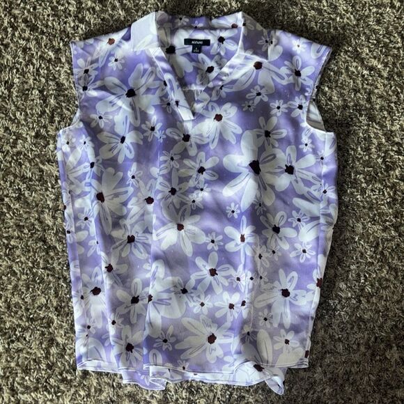 Alfani Tops - Alfani purple floral top, size S.